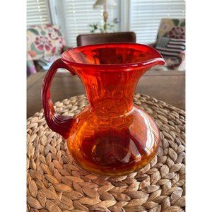 Blenko Amberina Pitcher 1970’s Vintage #709